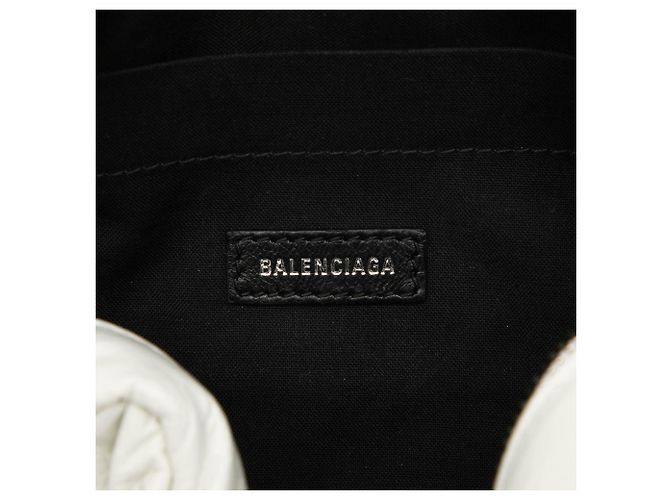 Borsa Camera Monaco XS in pelle di vitello bianca Balenciaga - vista 5