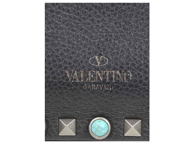 Pochette da Polso Valentino Rolling Rockstud in Pelle Nera - vista 5