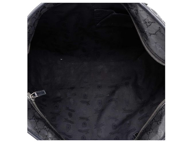 Borsa Tote Gucci Large GG Stampata Nera - vista 4