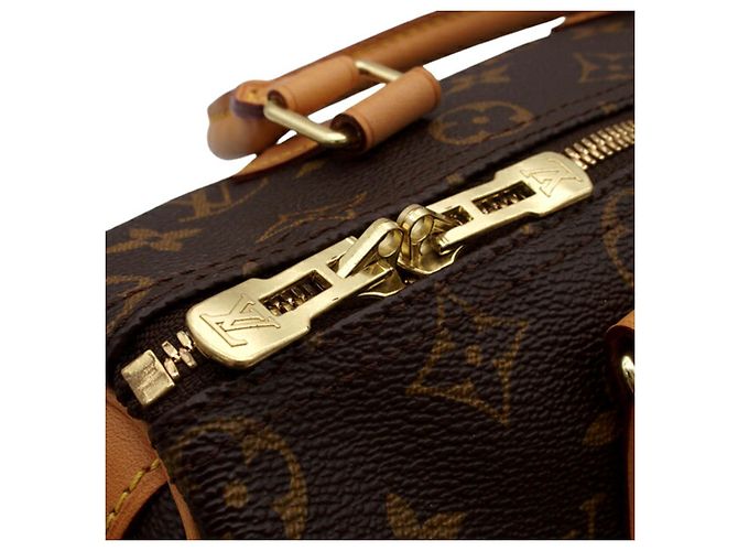 Louis Vuitton Brown Monogram Speedy Bandouliere 25 - vista 10