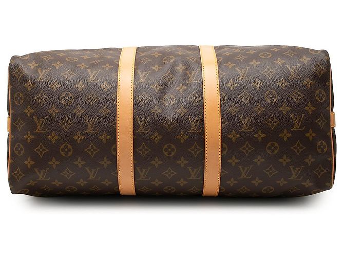 Louis Vuitton Brown Monogram Keepall Bandouliere 50 - vista 3