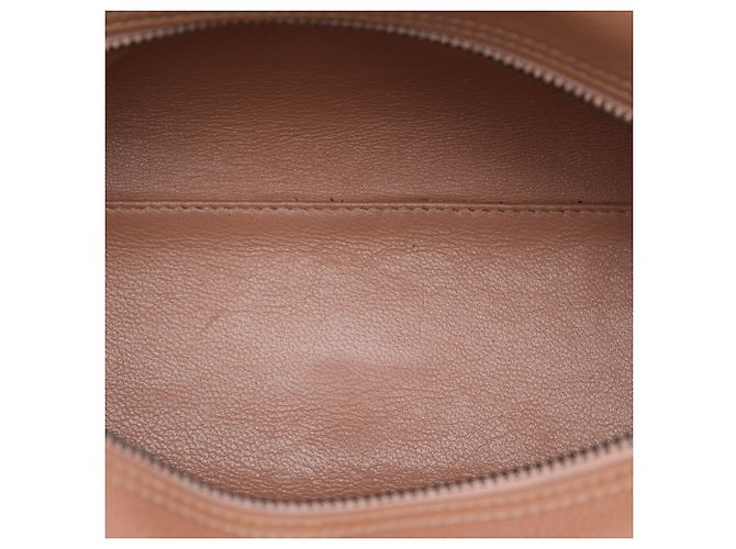 Borsa Chanel Bowler in pelle caviar matelassé marrone - vista 4