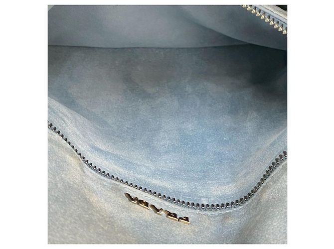Borsa Tote Prada in vitello spazzolato nero Etiquette - vista 7