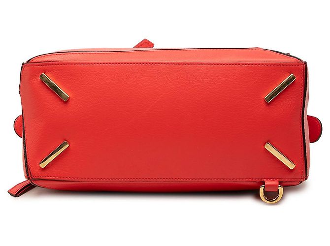 Borsa Puzzle LOEWE Medium in pelle di vitello rossa - vista 3