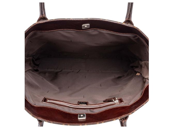 Fendi Large Zucca Canvas Tote in Braun - Ansicht 4