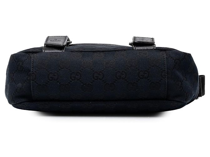 Borsa a tracolla Gucci in tela GG nera - vista 3