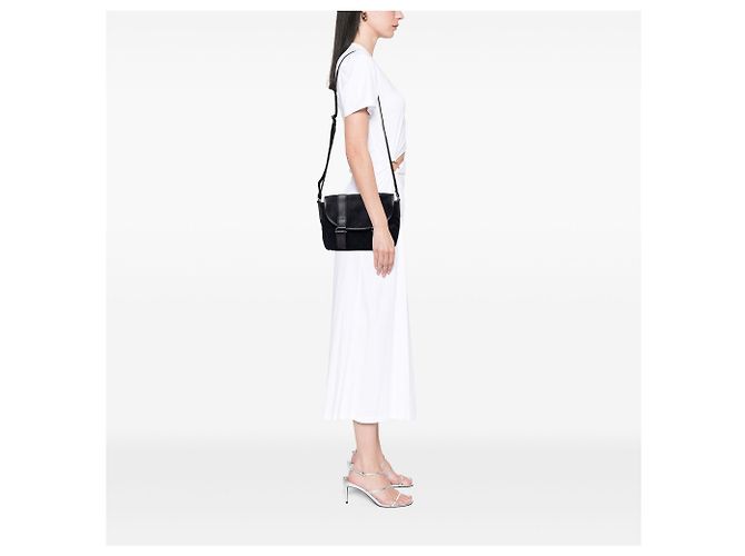 Borsa a tracolla Gucci in tela GG nera - vista 6