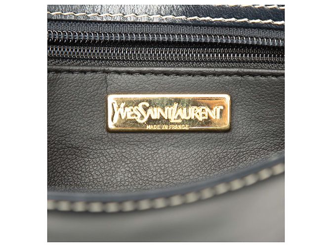 Autre Marque Borsa a spalla Saint Laurent Y Cut Out in pelle nera - vista 5