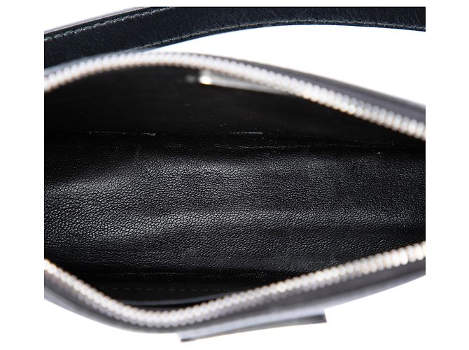 Prada Borsa a tracolla mini in pelle Spazzolato nera - vista 4