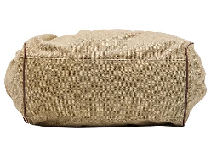 Borsa Gucci Brown GG Canvas Sukey Satchel - vista 3