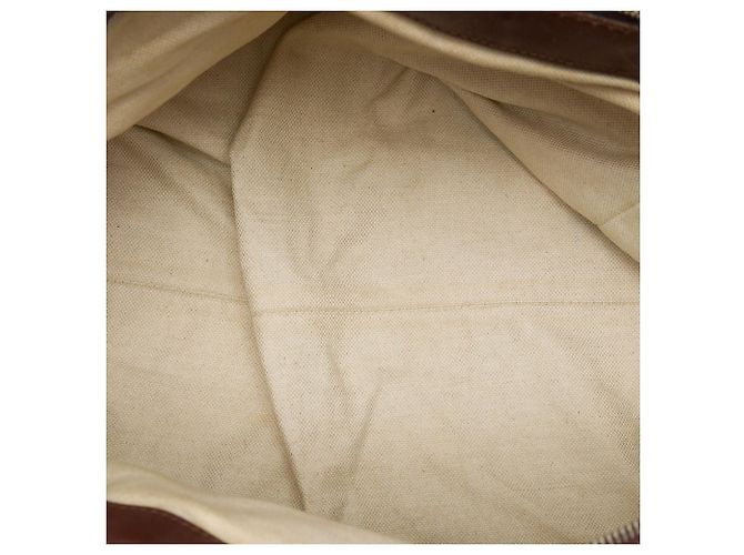 Borsa Gucci Brown GG Canvas Sukey Satchel - vista 4