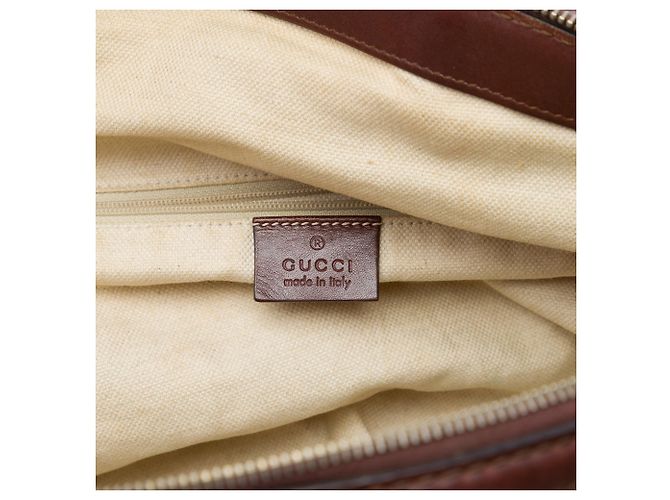 Borsa Gucci Brown GG Canvas Sukey Satchel - vista 5