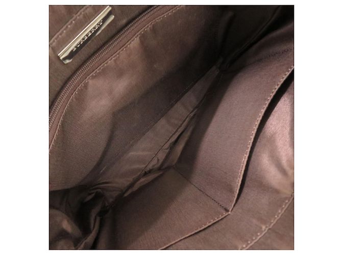 Borsa Tote Burberry Beige House Check Canvas - vista 4