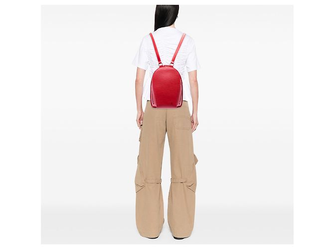 Louis Vuitton Red Epi Mabillon - vista 6