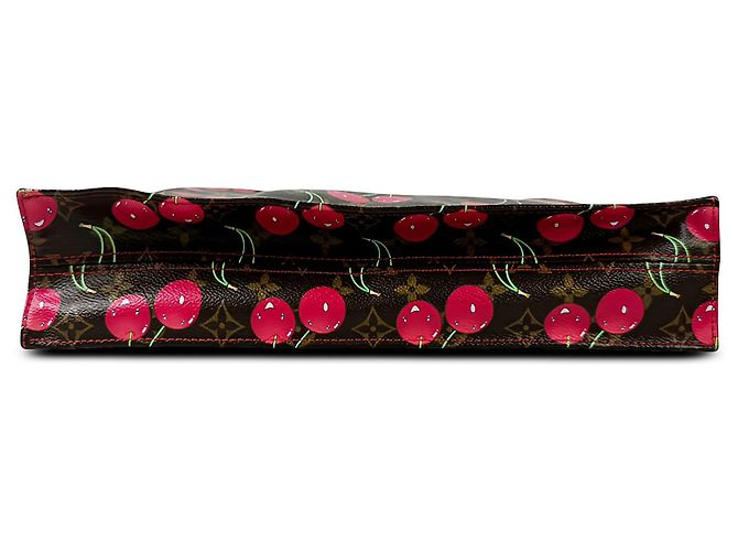 Louis Vuitton Brown Takashi Murakami Monogram Cerises Sac Plat - vista 3