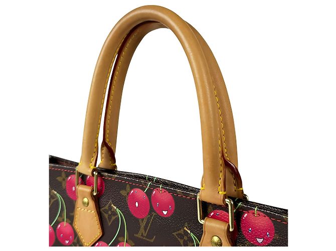 Louis Vuitton Brown Takashi Murakami Monogram Cerises Sac Plat - vista 6