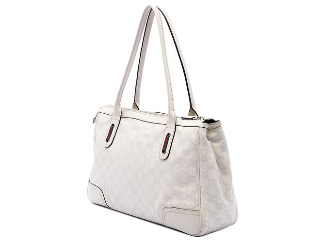 Borsa Tote Gucci White Guccissima Princy - vista 2