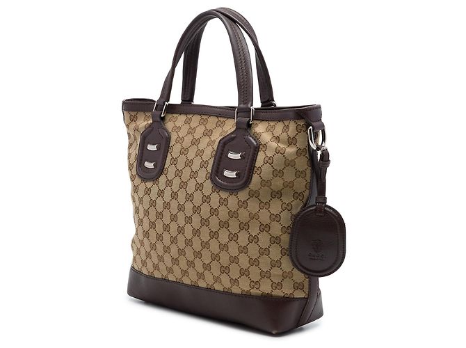 Gucci Beige GG Canvas Techno Tag Tote - Ansicht 2