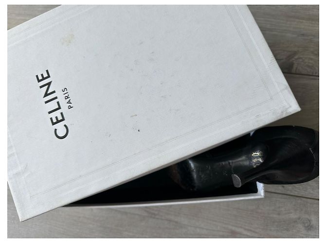 Céline Celine Décolleté in Camoscio Nero - vista 10