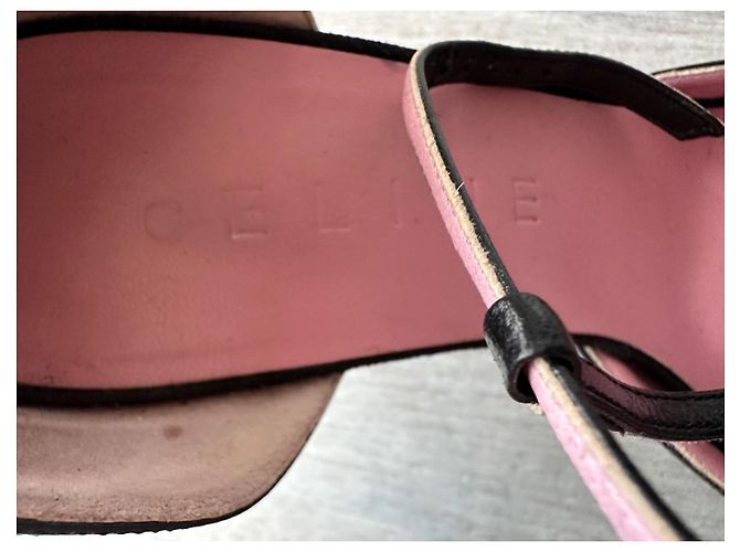 Céline Celine Décolleté in Camoscio Nero - vista 2