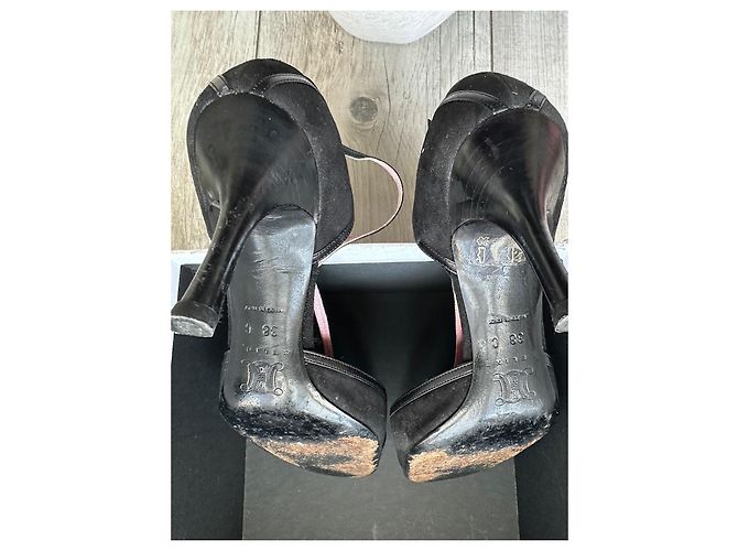 Céline Celine Décolleté in Camoscio Nero - vista 8