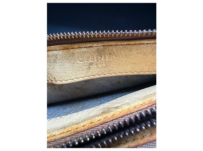 Céline Celine Borsa Triomphe Pochette in pelle marrone - vista 6