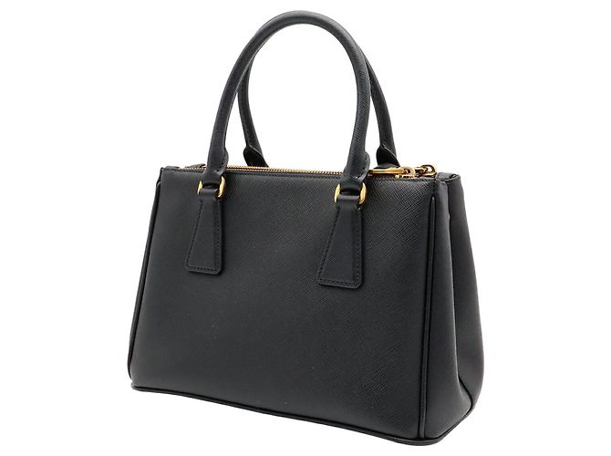 Borsa Prada Galleria in pelle Saffiano nera - vista 3