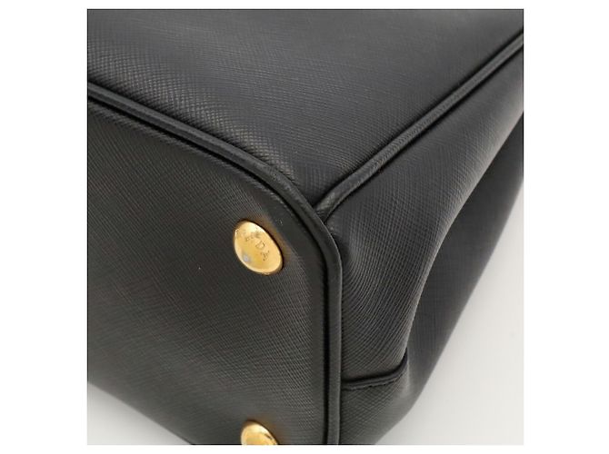 Borsa Prada Galleria in pelle Saffiano nera - vista 4