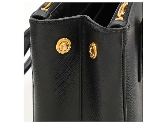 Borsa Prada Galleria in pelle Saffiano nera - vista 8