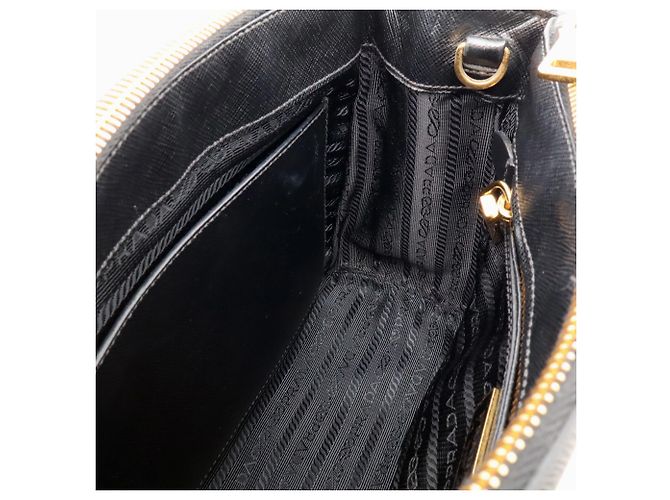 Borsa Prada Galleria in pelle Saffiano nera - vista 9