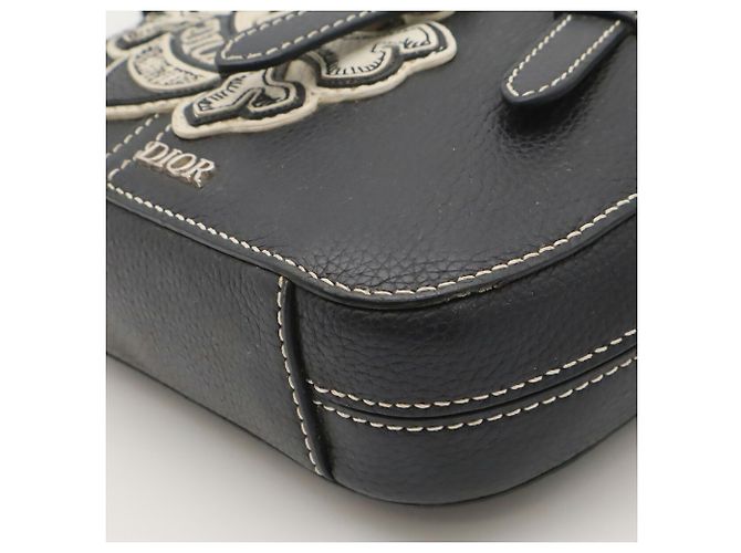 Borsa a tracolla in pelle Christian Dior x Shawn Stussy - vista 4