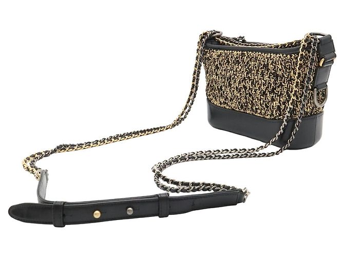 Borsa a tracolla Chanel Gabrielle de Chanel Tweed Small Hobo - vista 3
