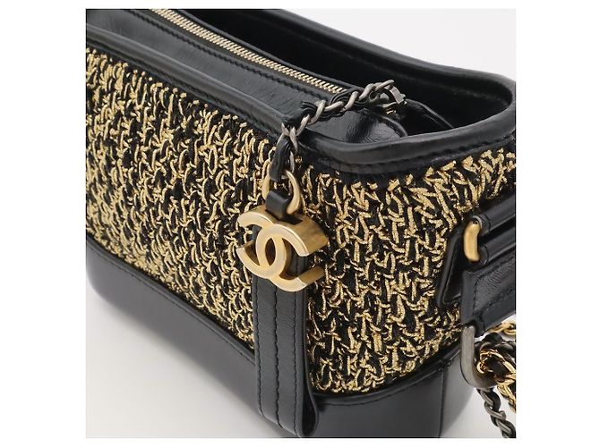 Borsa a tracolla Chanel Gabrielle de Chanel Tweed Small Hobo - vista 6