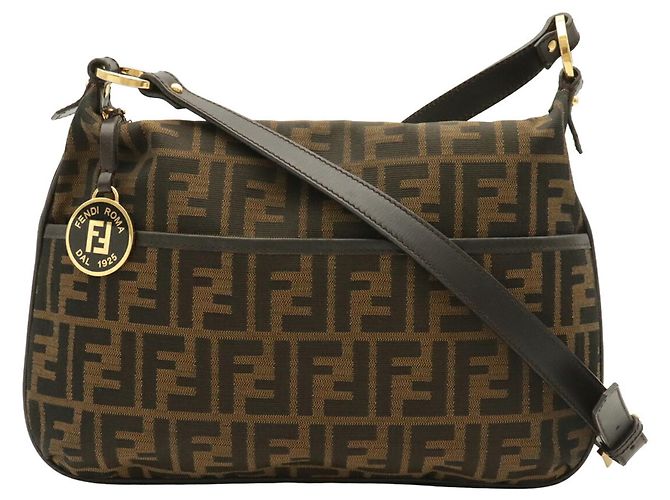 Fendi Schultertasche mit Zucca-Muster - Ansicht 2