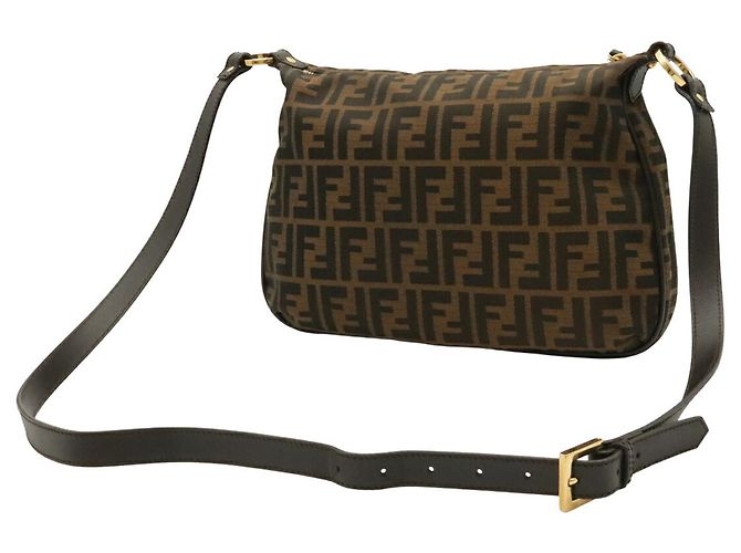 Fendi Schultertasche mit Zucca-Muster - Ansicht 3