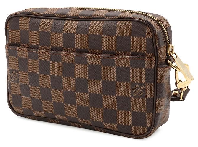 Louis Vuitton Damier Pochette Billet Macau Clutch Handbag - vista 3