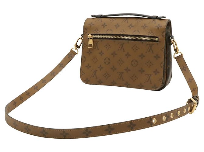 Borsa Louis Vuitton Monogram Reverse Pochette Metis MM - vista 3