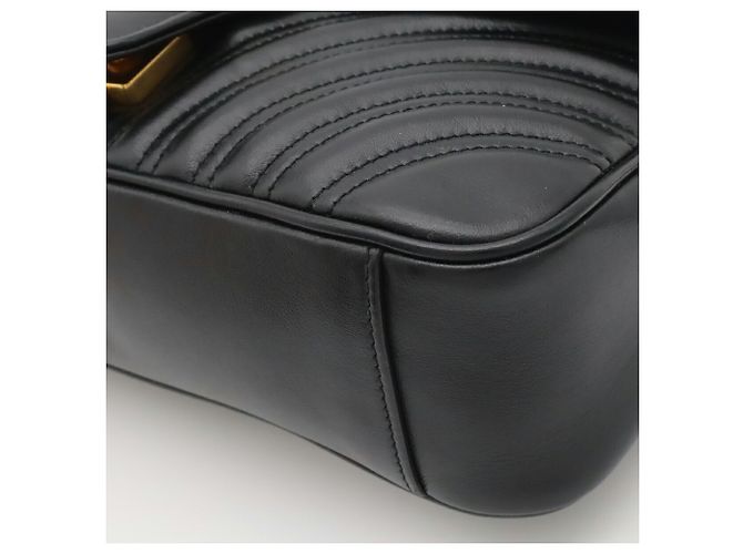 Borsa a spalla con catena GUCCI GG Marmont - vista 4