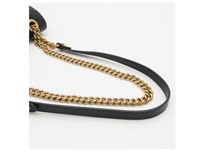 Borsa a spalla con catena GUCCI GG Marmont - vista 6