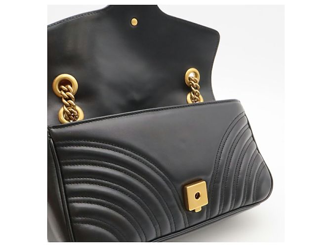Borsa a spalla con catena GUCCI GG Marmont - vista 7