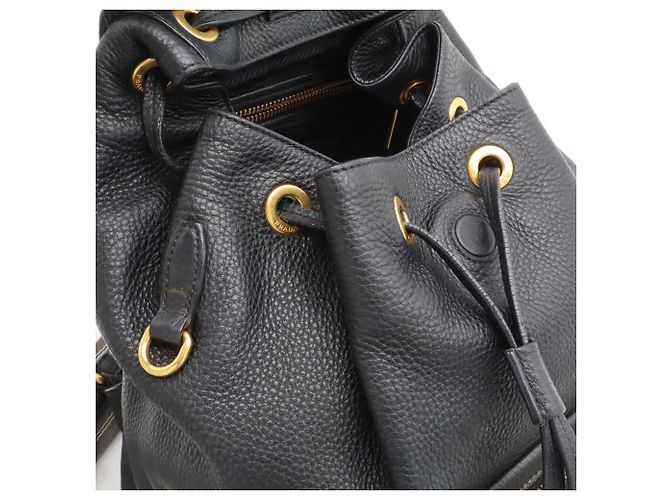 Prada Leder-Rucksack in Nero Black - Ansicht 8