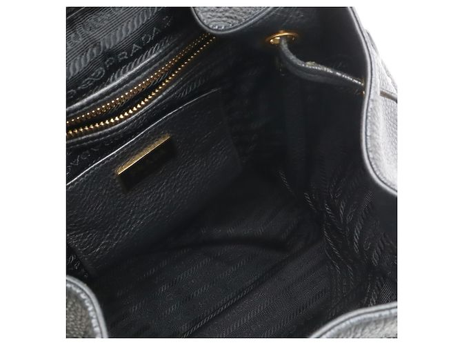 Prada Leder-Rucksack in Nero Black - Ansicht 9