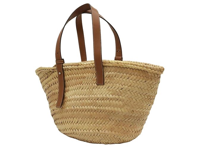 Borsa a cestino Loewe Large in pelle marrone - vista 3