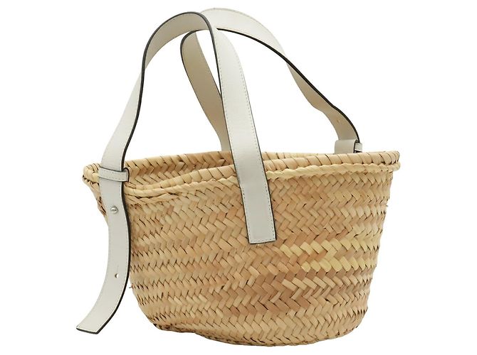 Borsa piccola Loewe in pelle bianca - vista 3