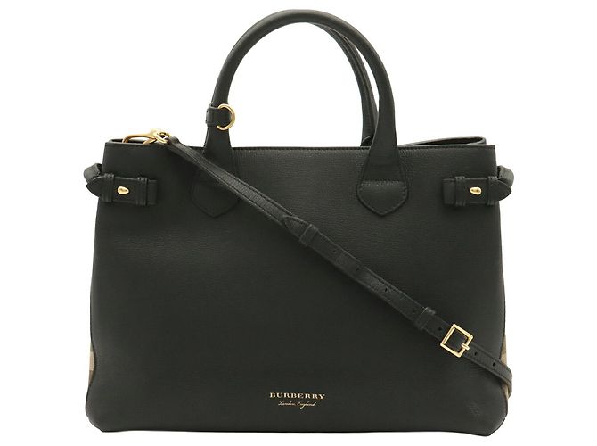 Borsa BURBERRY House Check Side - vista 2