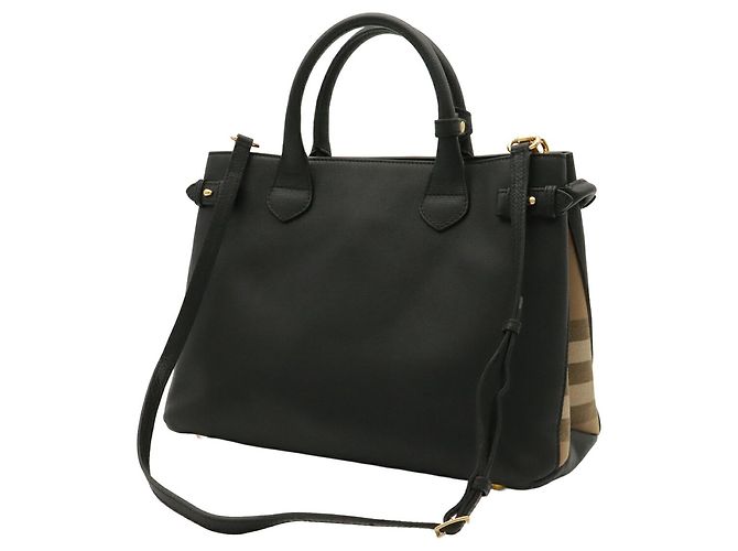 Borsa BURBERRY House Check Side - vista 3