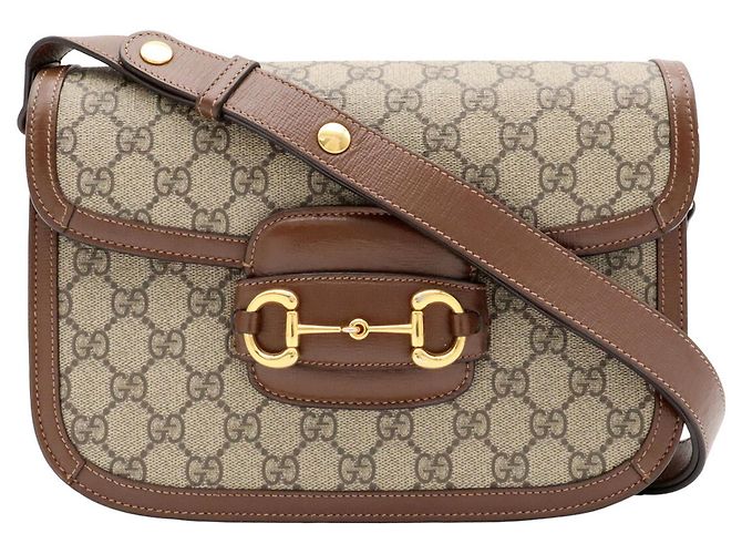 Borsa a tracolla Gucci Horsebit 1955 GG Supreme - vista 2