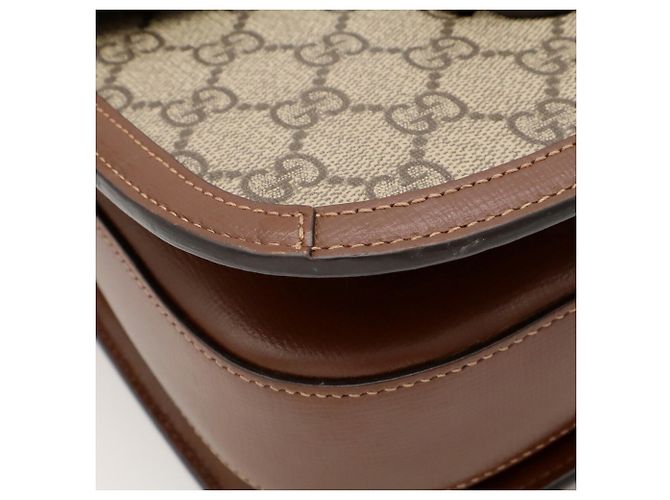 Borsa a tracolla Gucci Horsebit 1955 GG Supreme - vista 4