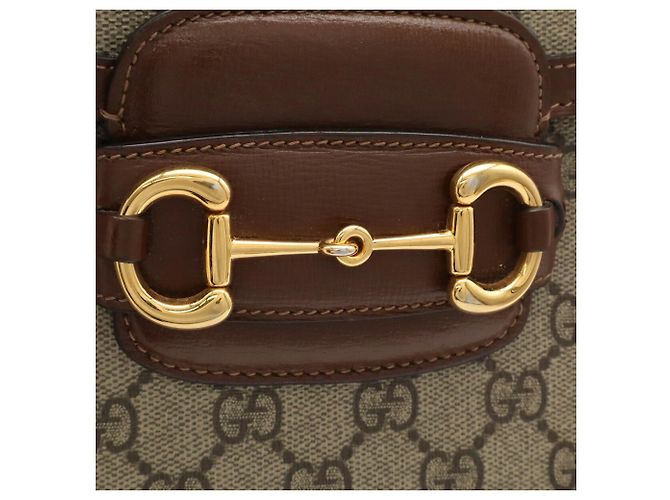 Borsa a tracolla Gucci Horsebit 1955 GG Supreme - vista 6