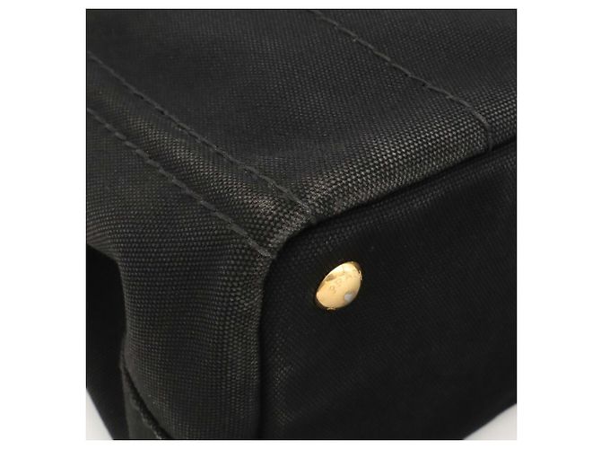 Borsa Tote Prada Canapa in Nero - vista 4